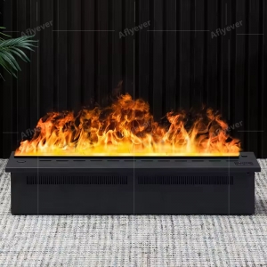 Atomized fireplace embedded simulation false flame 